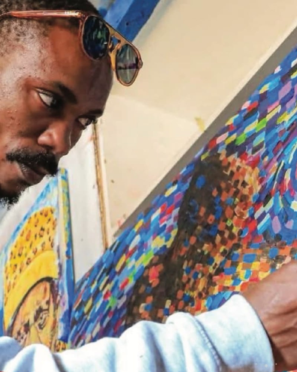 Sicko, muralist from Botswana